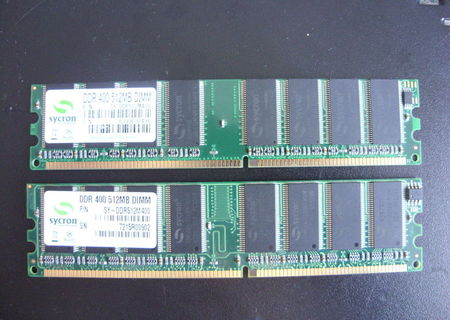 1gb = 2x 512 MB DDR400(PC3200) SYCRON