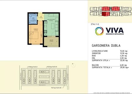 2 camere 40 mp Metalurgiei Residential Park