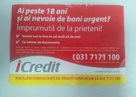 Ai nevoie de un credit pentru orice?