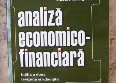 -	Analiza economico financiara editia a doua – Robu, Valceanu, Editura Economica