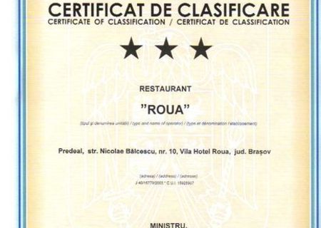 Autorizare si Evaluare Restaurante