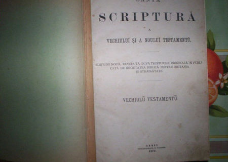 BIBLIE veche 1874 IASI