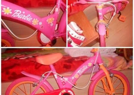 Bicicleta Barbie roz pt fetite