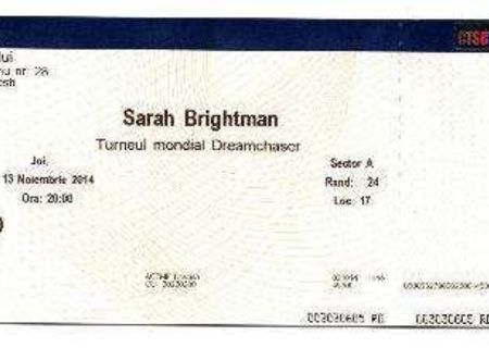 Bilet VIP Sarah Brightman