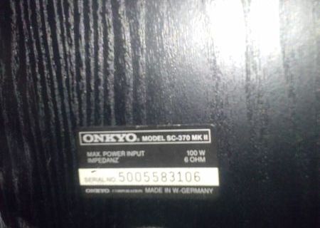 boxe incinte ONKYO SC-370 MKII sc 370 mk2