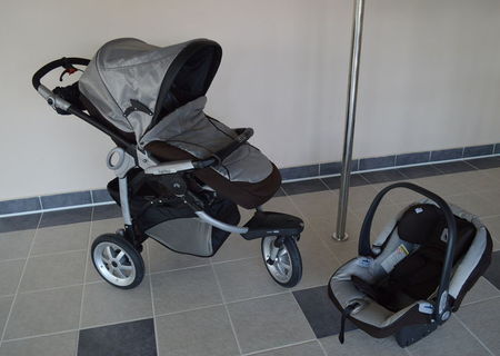 Carucior copii GT3 + Scaun auto Primo Viaggio Tri-Fix, marca Peg Perego