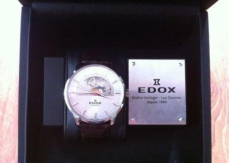 Ceas Edox Les Vauberts Open Heart Automatic