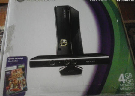 Consola xbox 360 4gb cu kinect sensor