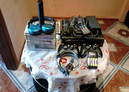 Consola Xbox 360 Elite 120 GB+10 Jocuri etc