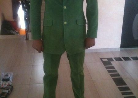 costum versace verde