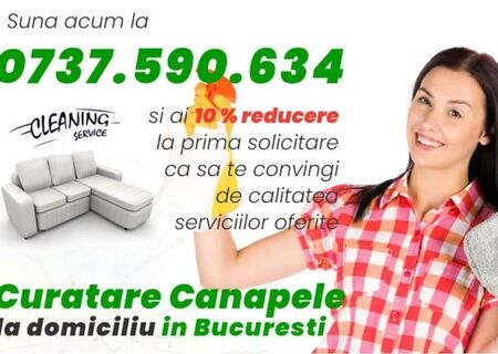 Curatare canapele Bucuresti.