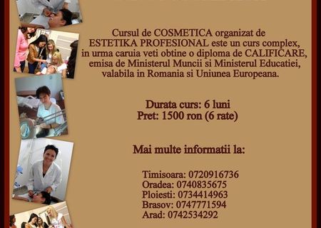 Curs autorizat cosmetica