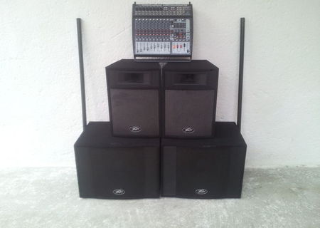 Echipament sonorizare Peavey + powermixer Behringer