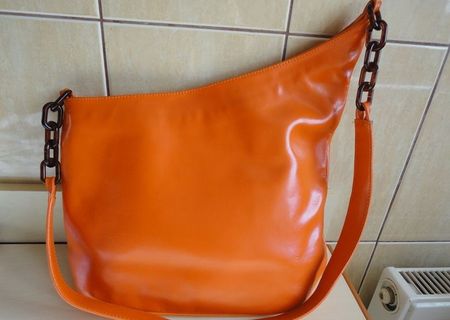 Geanta de piele orange