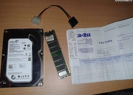 Hard Disk Sata NOU 250 GB+GARANTIE/RAM 256GB/cablu conectare sata la ide