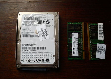 hardeic de leptop 500 gb 2 memori ram