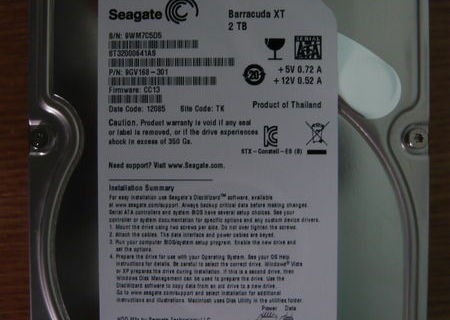 Hdd Seagate in garantie