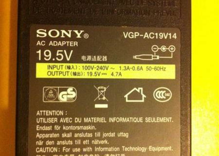 Incarcator Sony Vaio VGP-AC19V14