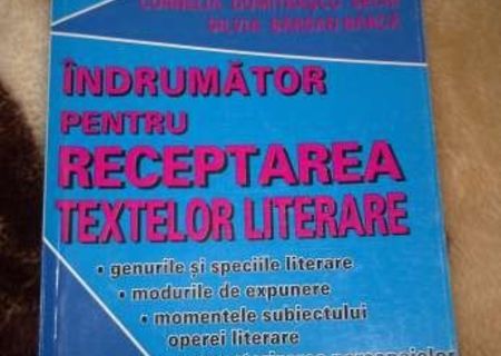 Indrumator pentru receptarea textelor literare clasa a VIII-a