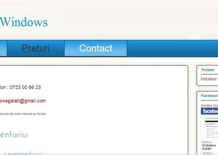 Instalare Windows in Galati