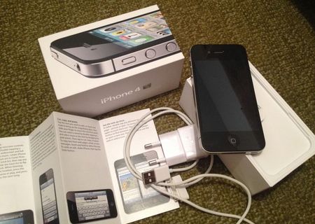 Iphone 4s negru 16 GB nvk impecabil