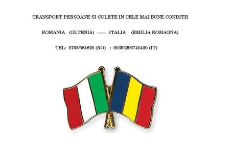 Italia ( Emilia Romagna) ---- Romania(Oltenia)