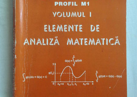 Matematica – manuale clasa XII profilul M1, Mircea Ganga, analiza si algebra