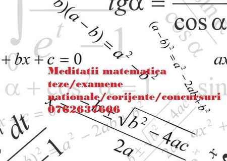 Meditatii/pregatire Matematica