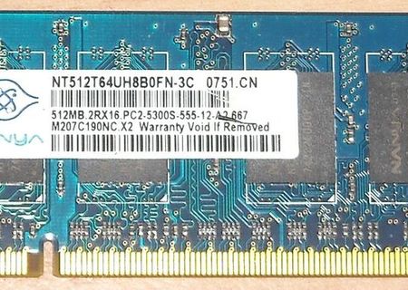 Memorie laptop SODIMM 512MB DDR2 667MHz