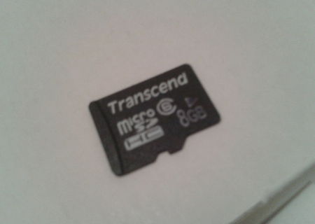 Microsd transcend, 8 gb ,clasa 6