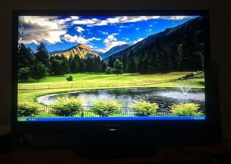 Monitor LED Philips 24", DVI, Pivot, Negru, 241S4LCB