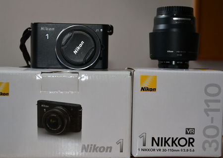 Nikon 1 J1 cu doua obiective (Nikkor VR 10-30 si 30.110)