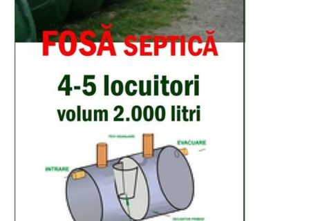 oferta fose septice,statii epurare,rezervoare