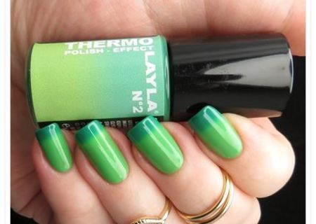 Oja Layla Thermo Polish 02 Dark to Light Green