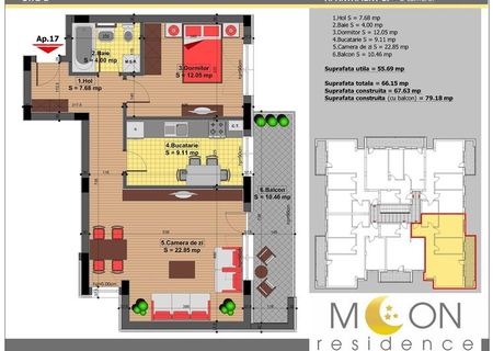 Oportunitate!!! apartament spatios(66 mp) direct de la propietar.