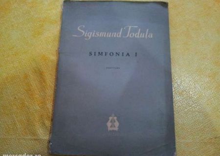 Partitura simfonia I de Sigismund Toduta