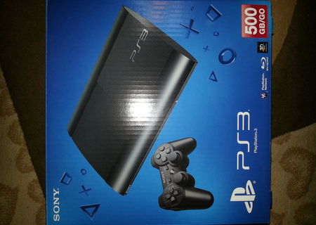 Playstation 3 Super Slim , 500 Gb +4 jocuri