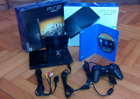 PlayStation2Slim+1Controller+JOC(Need for speed Undercover)