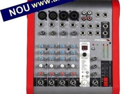 ProelM602FX Mixer audio profesional 4 intr.Mic, interfata USB