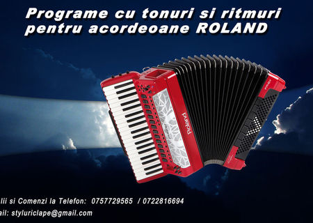 Programe cu tonuri pentru Acordeon Roland