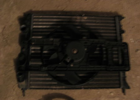 Radiator +ventilator + cablaj si accesorii dacia logan fara AC