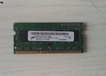 RAM laptop DDR3 de 2 GB la 1600 MHz in stare perfecta (1Rx8 PC3L-12800S-11-11-B2)