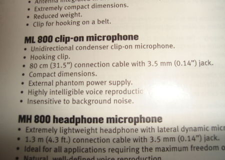 RCF receiver microfon LX800