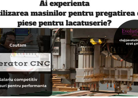 Recrutam Operator CNC