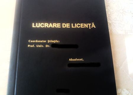 Redactez lucrari de licenta