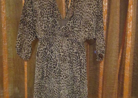 Rochie voal (imprimeu leopard)