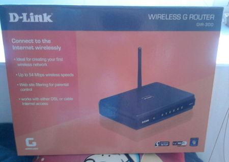 Router Wireless D-Link DIR-300 CU 4 porturi pentru LAN si 1 port WAN