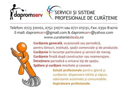 Servicii Profesionale de Curatenie Valcea