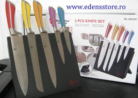 Set 5 cutite cu suport magnetic