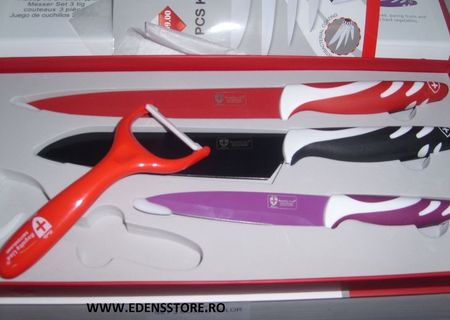 set de cutite 3 piese color